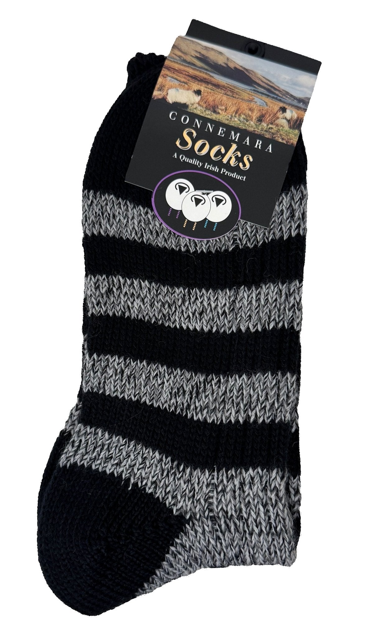 Connemara Stripe Socks - The Celtic Gift Store - Socks