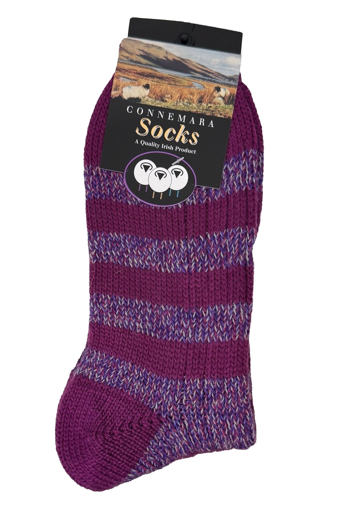 Connemara Stripe Socks - The Celtic Gift Store - Socks