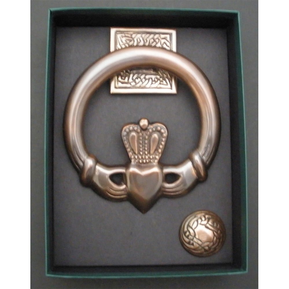 Copper Claddagh Door Knocker - The Celtic Gift Store - Decor