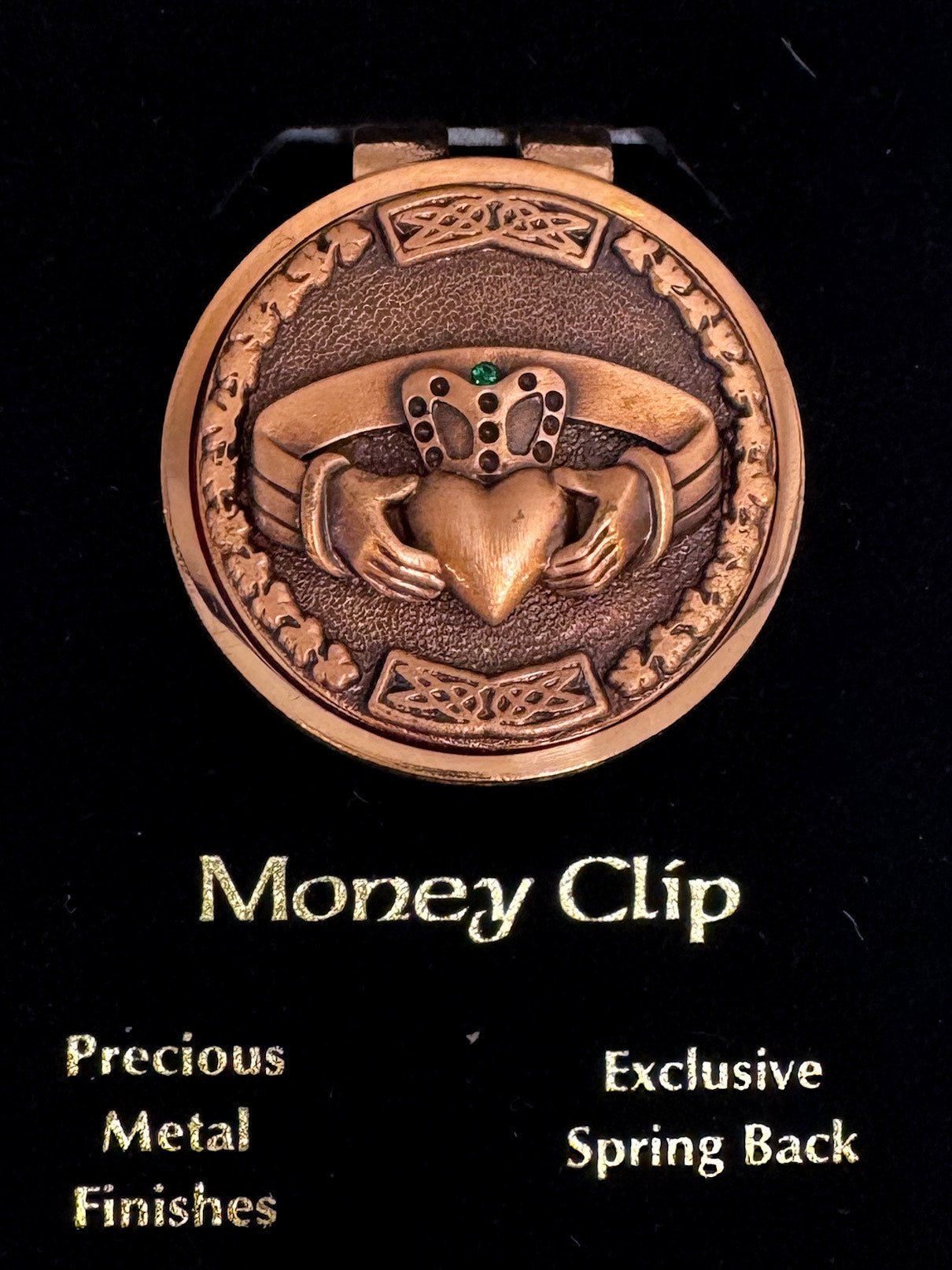 Copper Claddagh Money Clip - The Celtic Gift Store - Apparel & Accessories