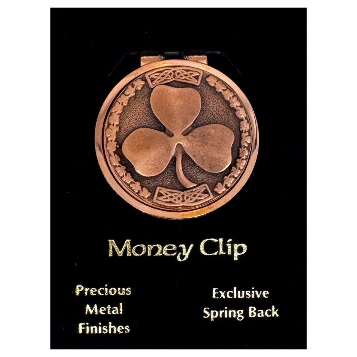 Copper Shamrock Money Clip