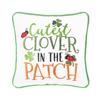 'Cutest Clover in the Patch' Throw Pillow - The Celtic Gift Store - Blankets and Bedding