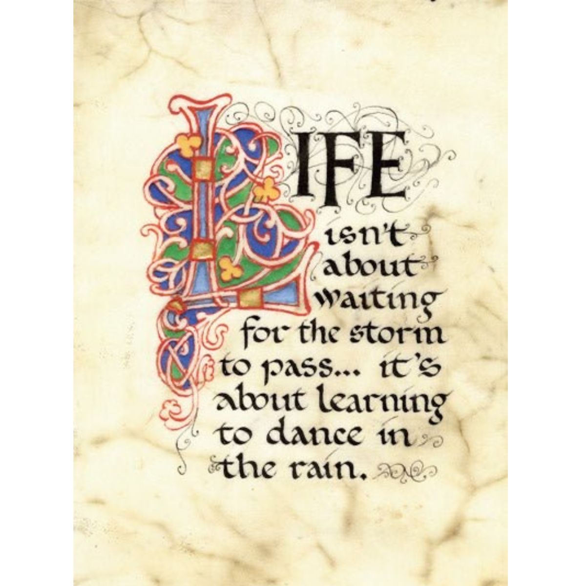 Dance in the Rain Greeting Card