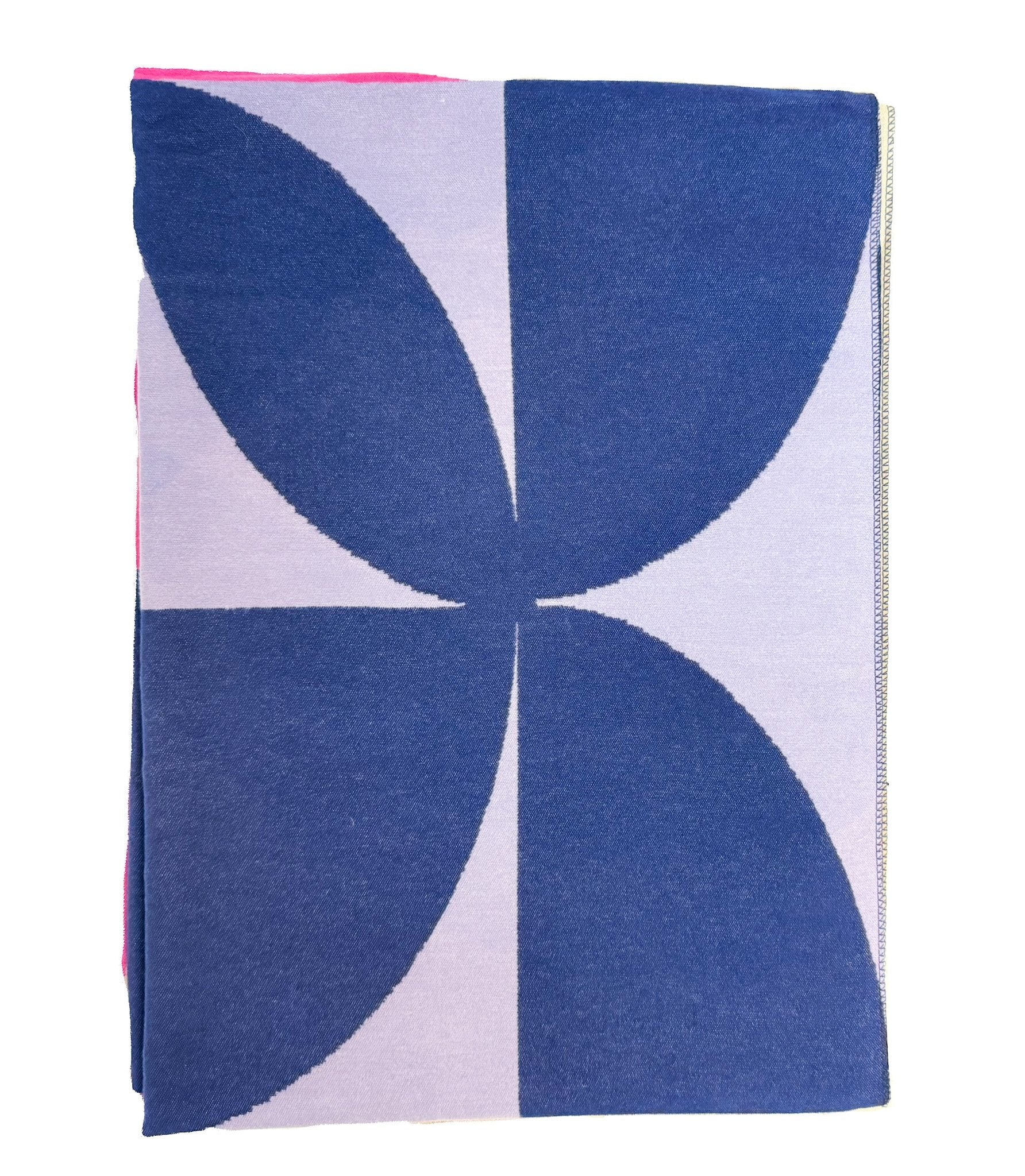 Double Sided Cubic Shamrock Scarf - Purple/Pink/Cream - The Celtic Gift Store - Scarves & Shawls