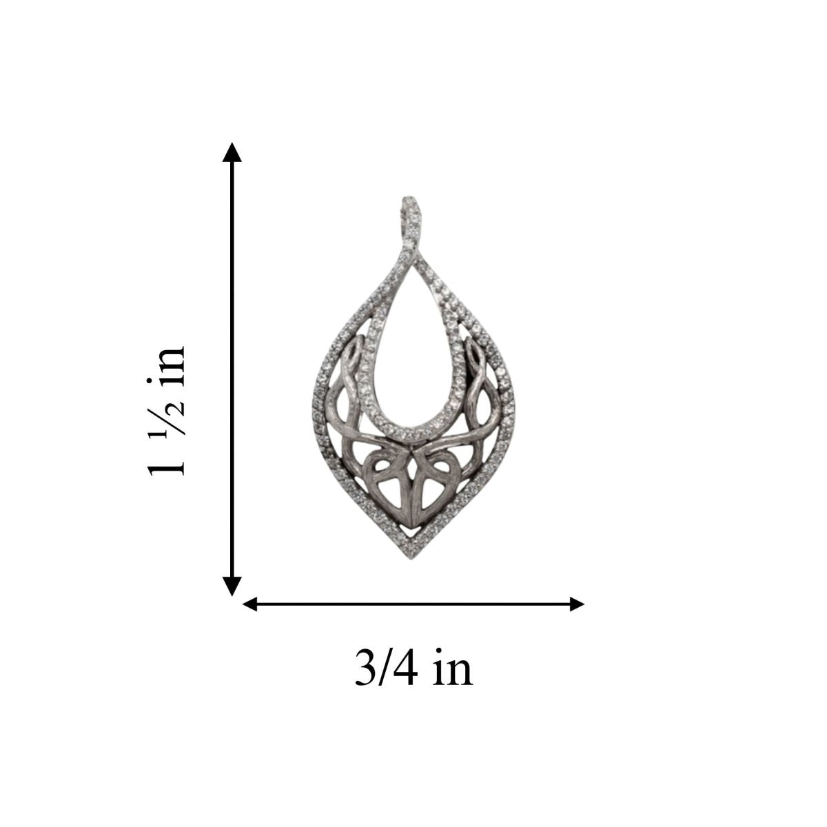 Double Sided Sterling Silver Celtic Love Chalice Necklace - The Celtic Gift Store - Necklaces