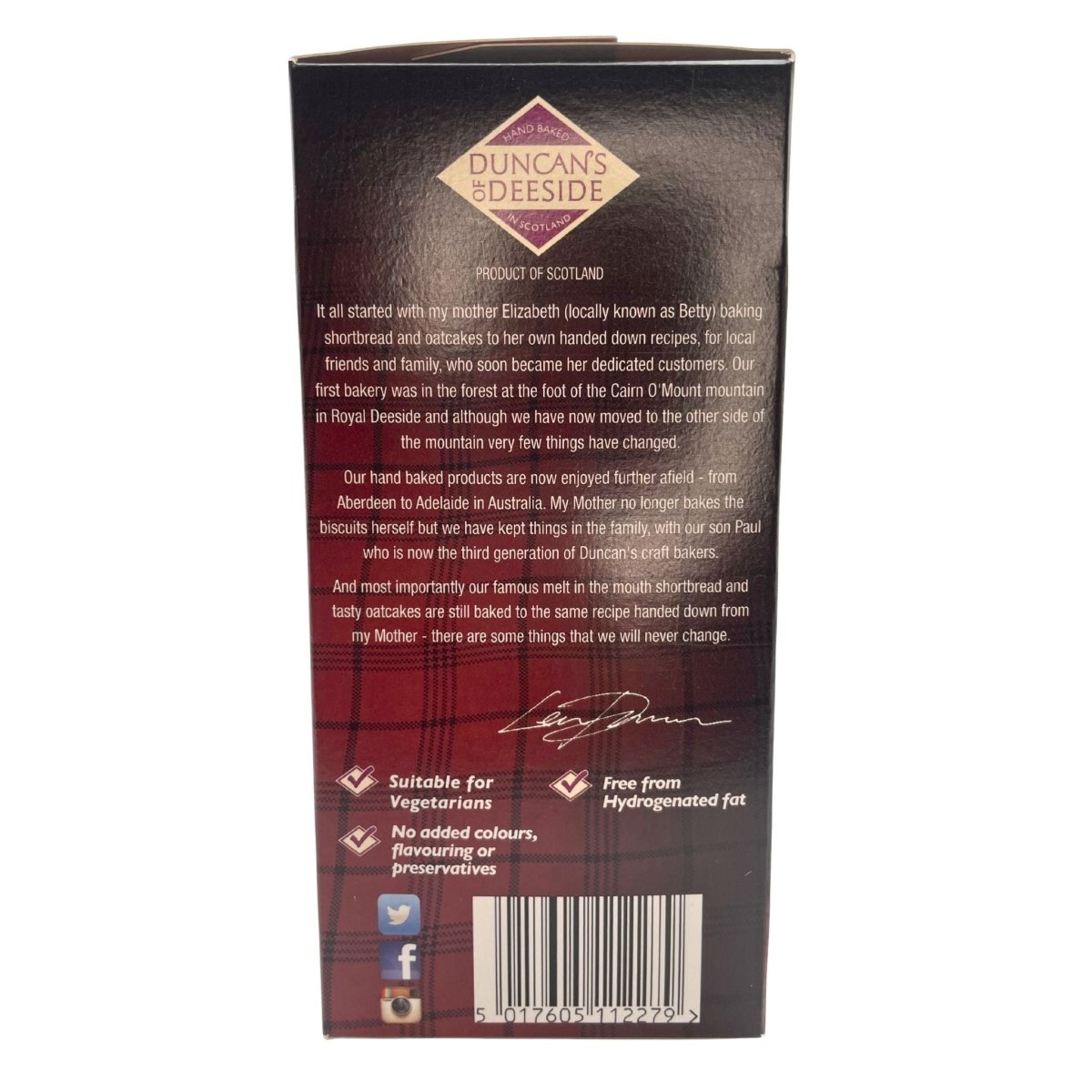 Duncan's Chocolate Chip Shortbread