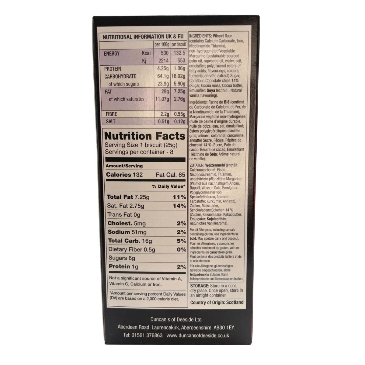 Duncan's Chocolate Chip Shortbread