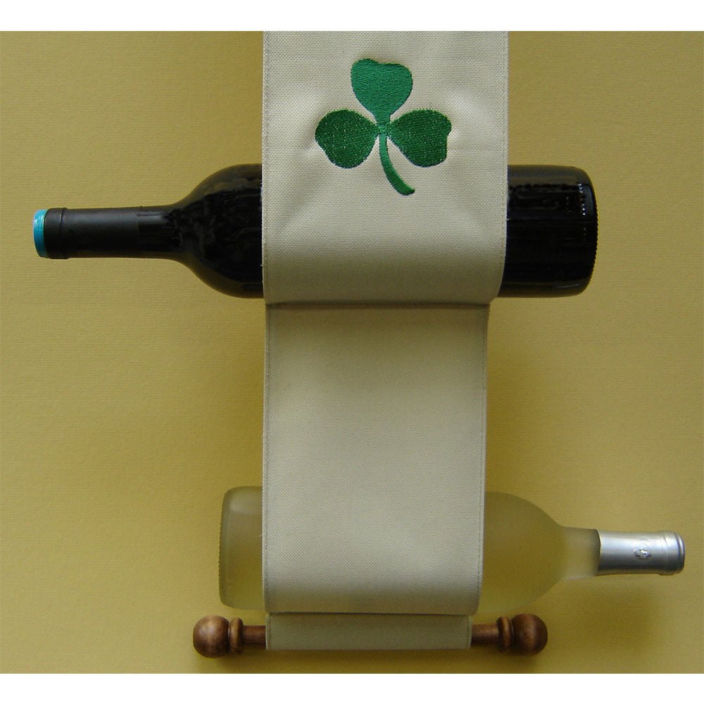 Embroidered Celtic Knot Canvas Wine Caddy - The Celtic Gift Store - Drinkware