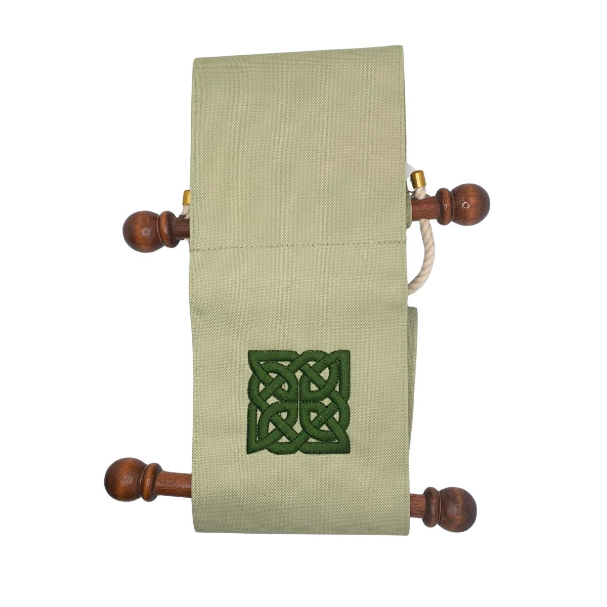 Embroidered Celtic Knot Canvas Wine Caddy - The Celtic Gift Store