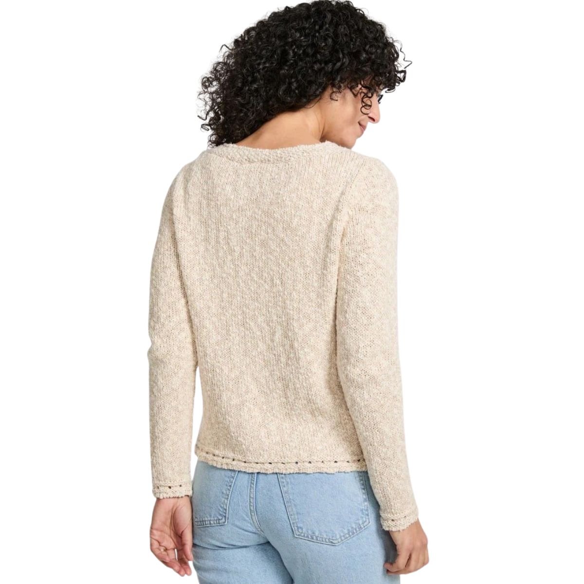 Epona Cotton/Linen Cardigan - Warm Oat