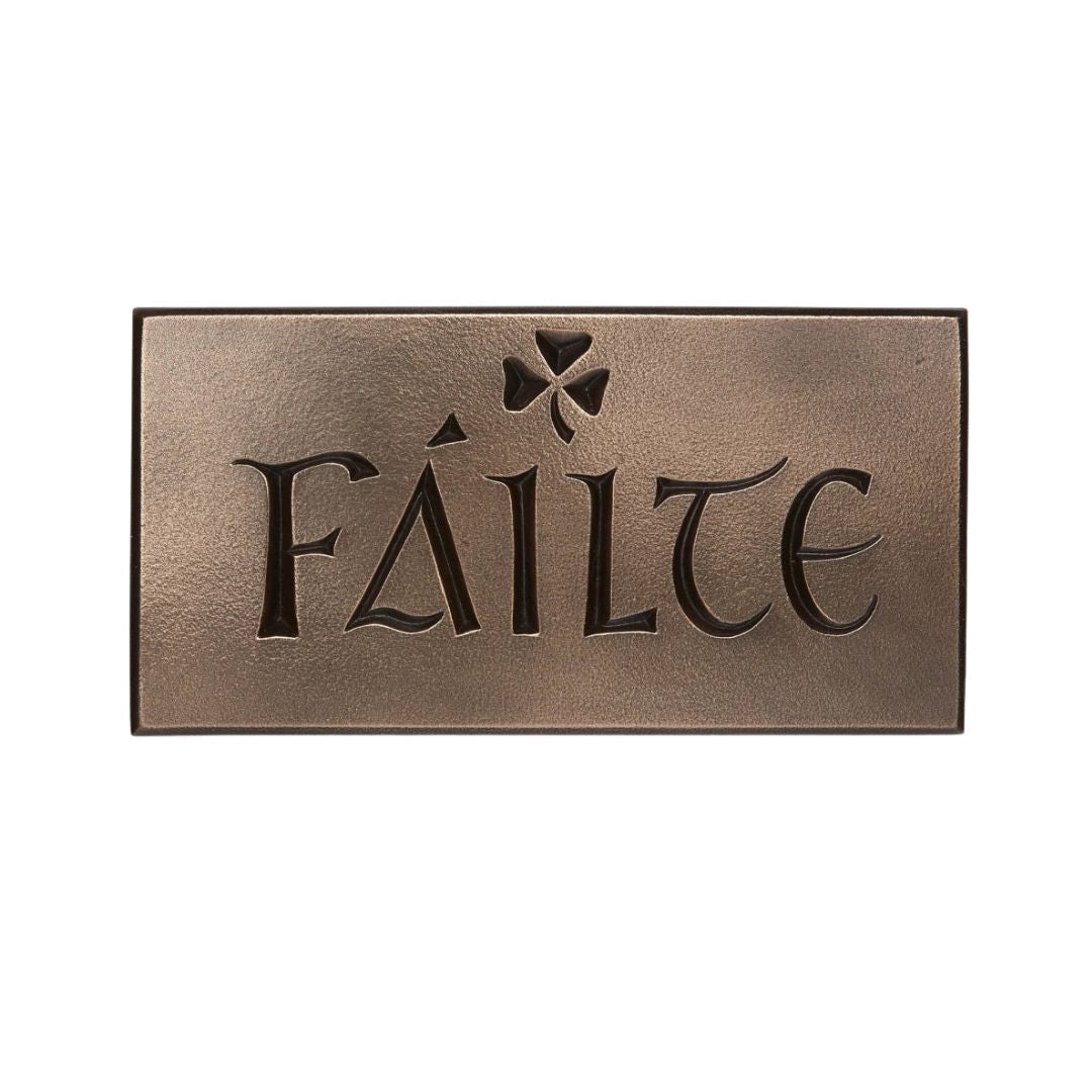 Fáilte Bronze Wall Plaque - Large