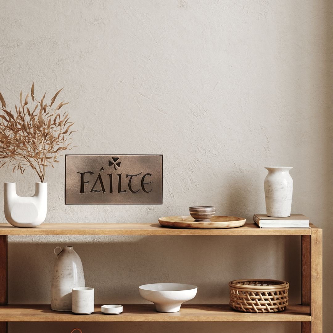 Fáilte Bronze Wall Plaque - Large