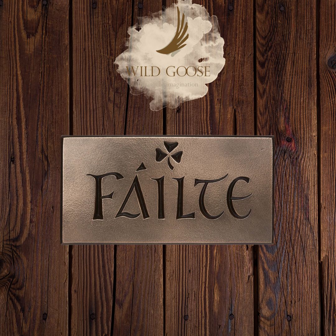Fáilte Bronze Wall Plaque - Large