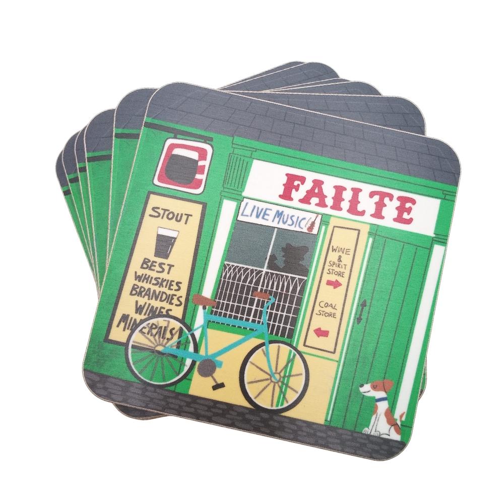 Failte Pub Front Coaster