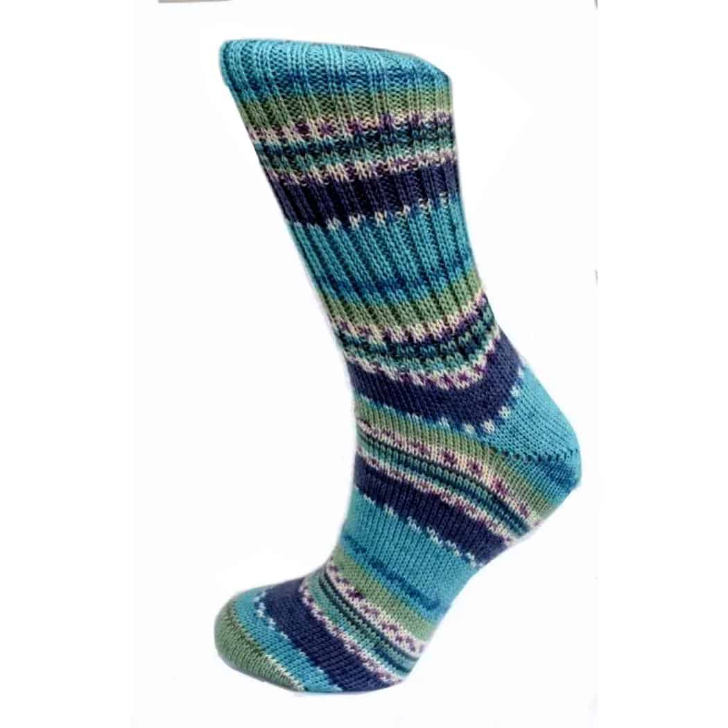 Fair Isle Socks - Turquoise - The Celtic Gift Store - Socks