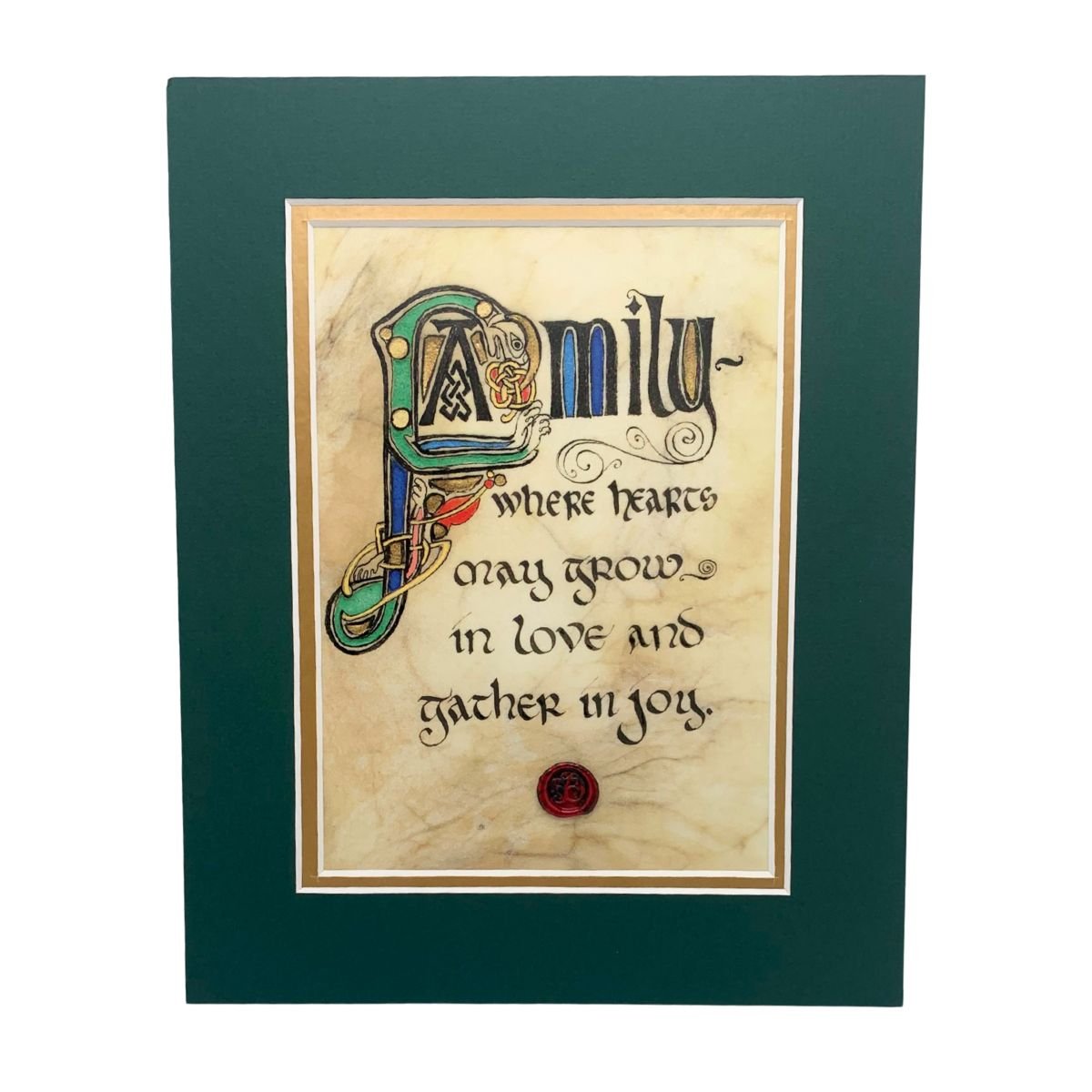 Family Blessing 8x10 Matted Print - The Celtic Gift Store - Decor