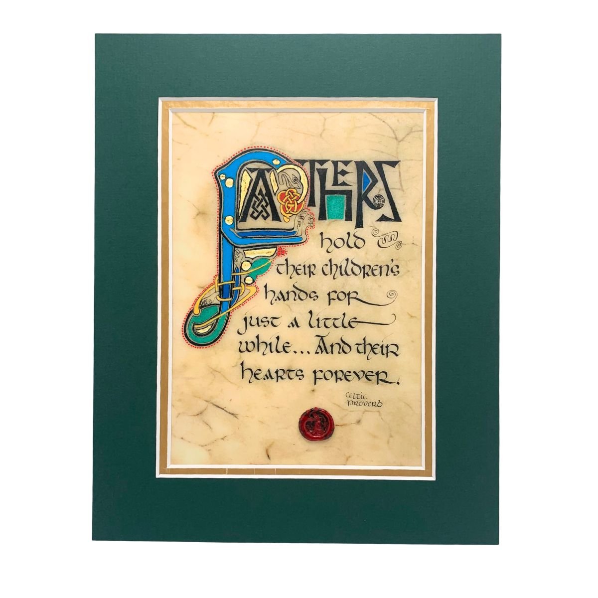 Father's Blessing 8x10 Matted Print - The Celtic Gift Store - Decor