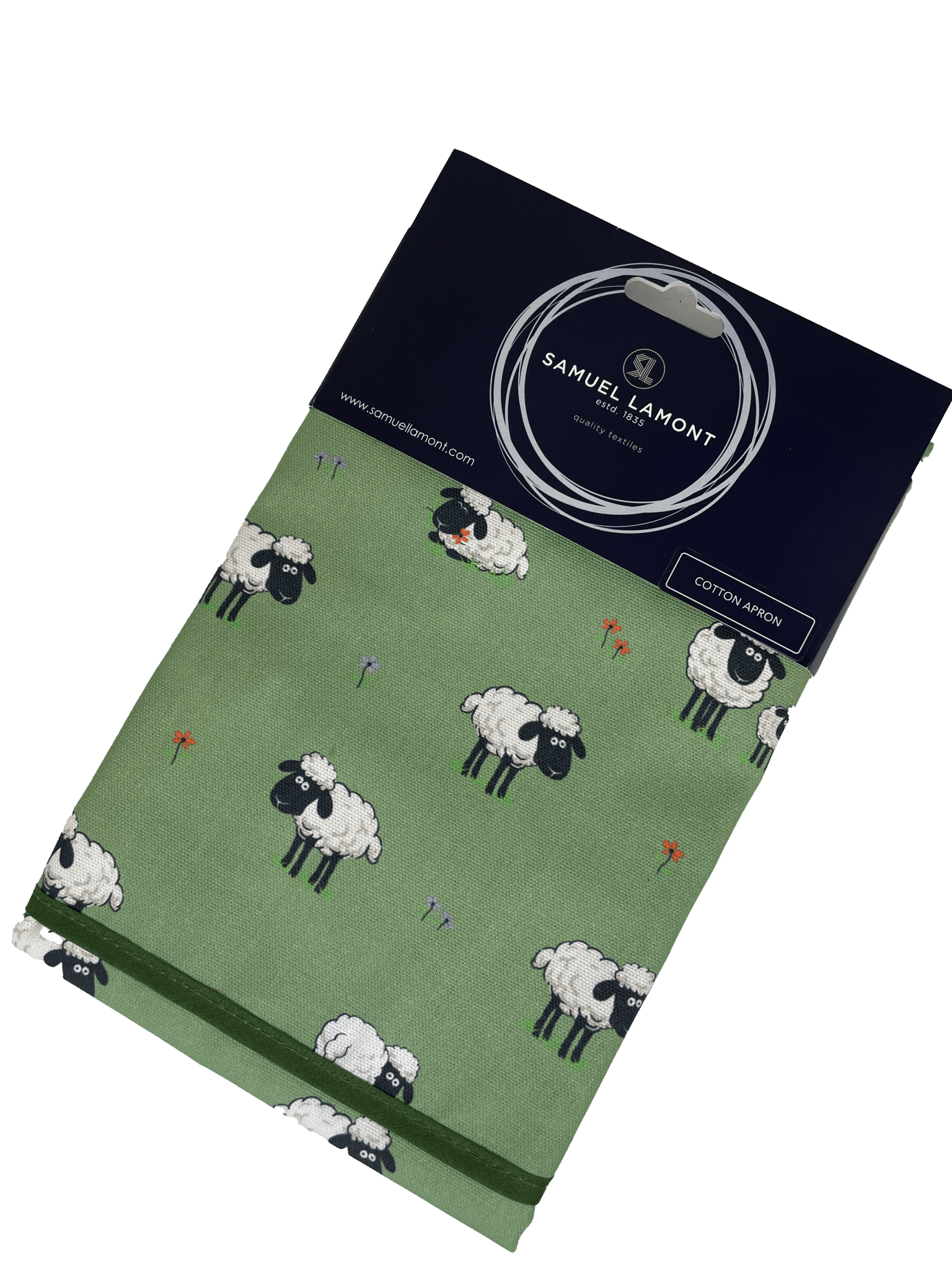 Fluffy Flock Green Cotton Apron - The Celtic Gift Store - Kitchenware