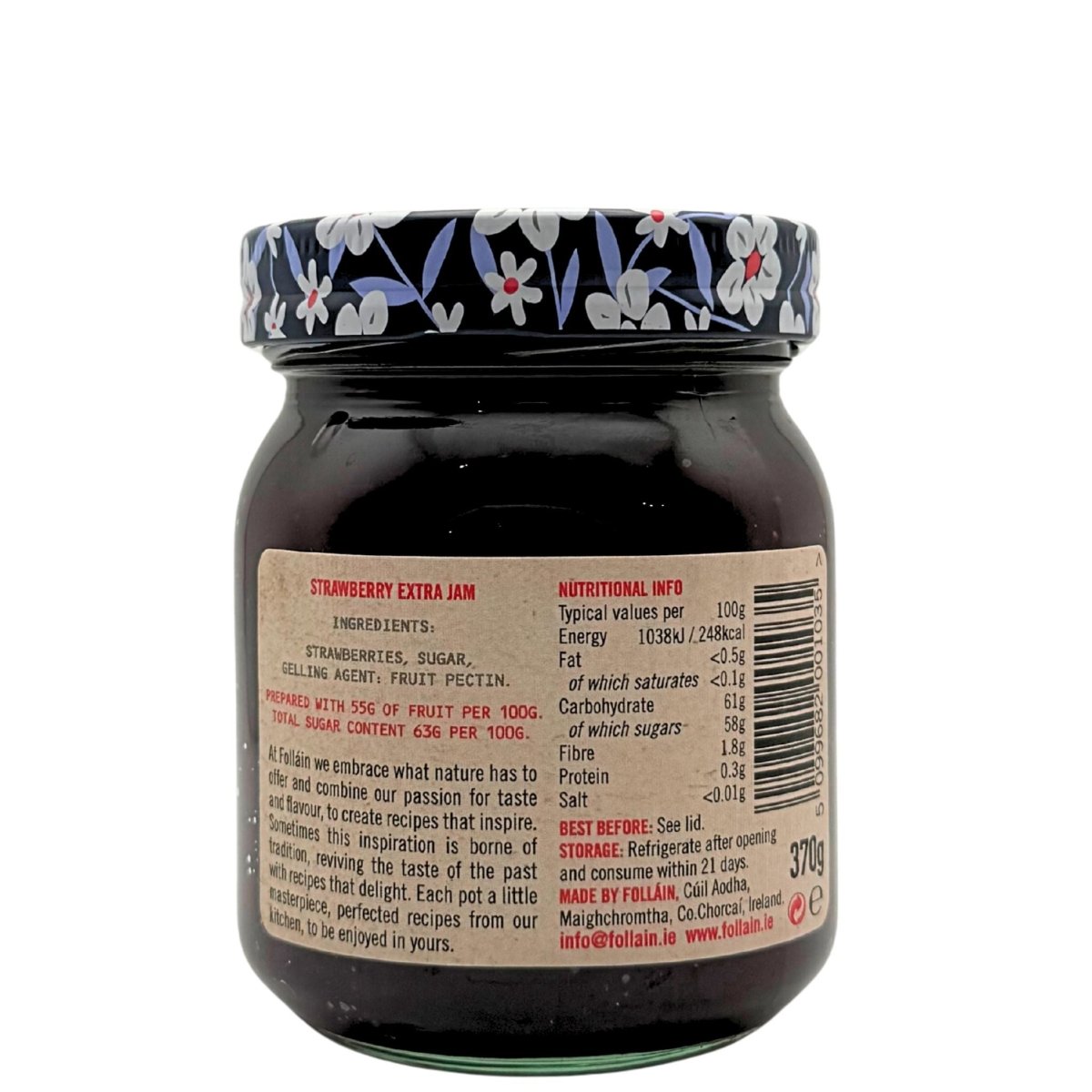 Follain Traditional Recipe Strawberry Jam - The Celtic Gift Store - Food