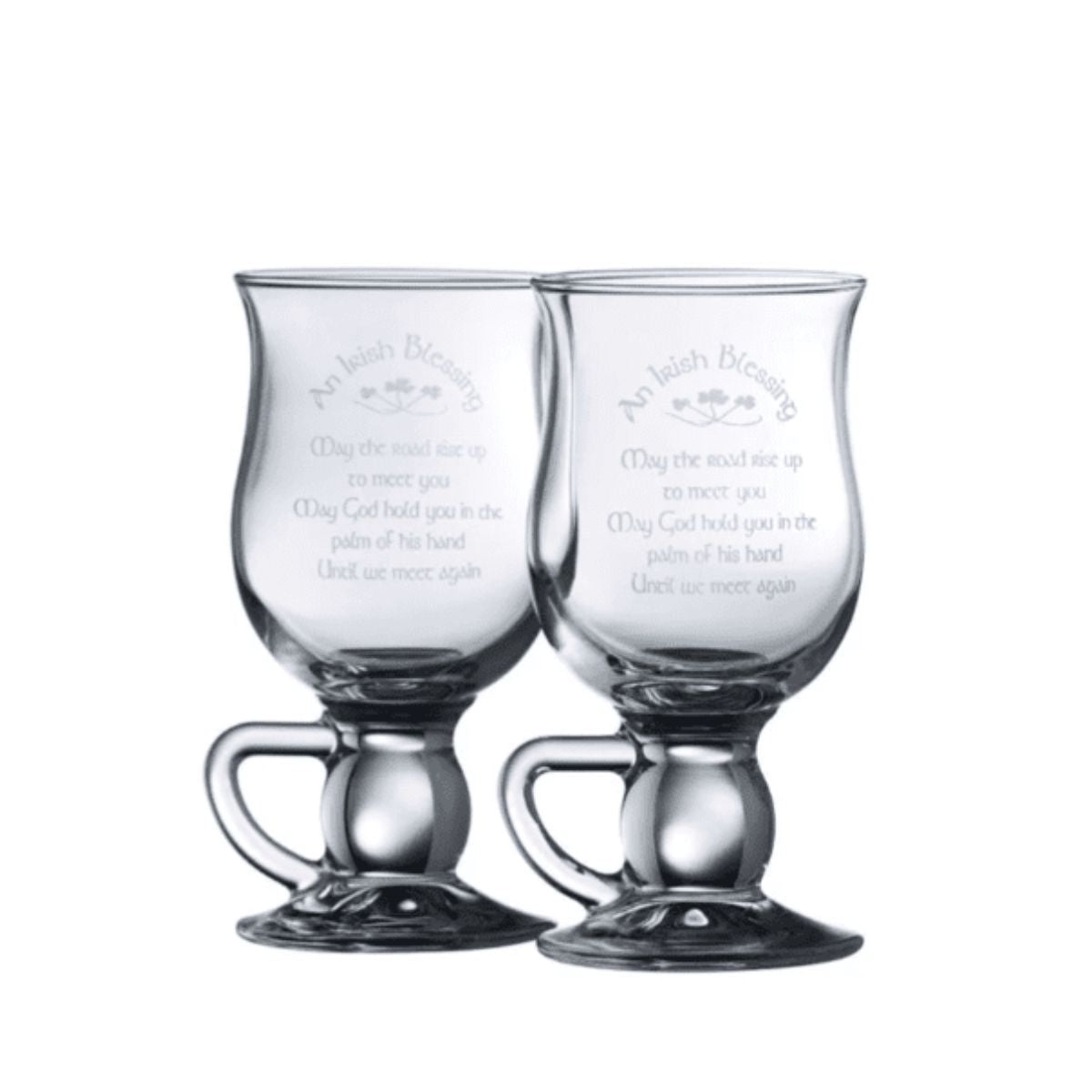 Galway Crystal Irish Blessing Late Glass Pair