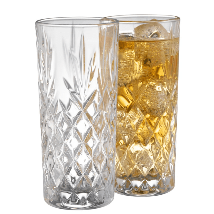 Galway Crystal Renmore Hi - Ball Glass Pair - The Celtic Gift Store - Drinkware Sets