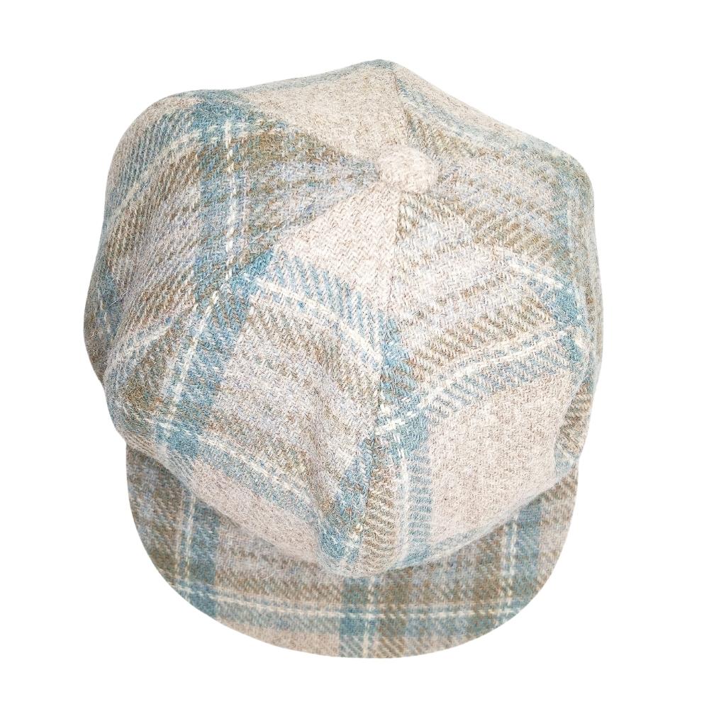 Glen Appin Ladies Beige Stewart Harris Tweed Cap