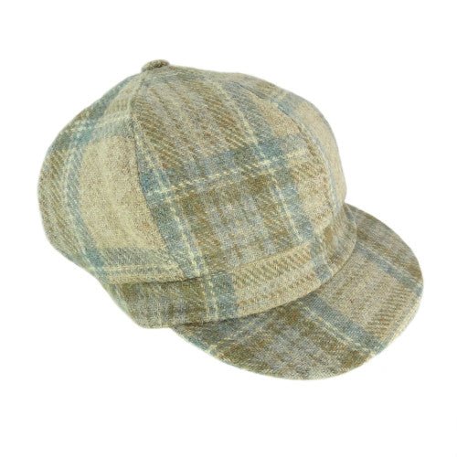 Glen Appin Ladies Beige Stewart Harris Tweed Cap - The Celtic Gift Store - Hats
