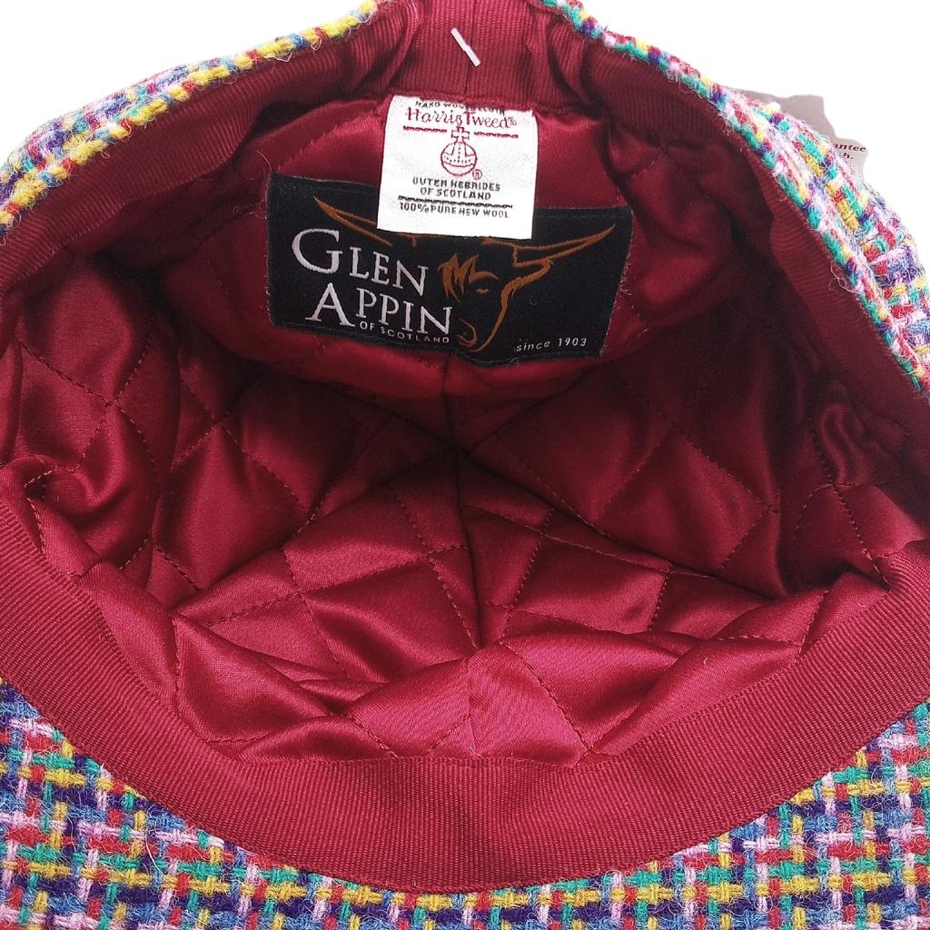 Glen Appin Ladies Jazzy Weave Harris Tweed Cap