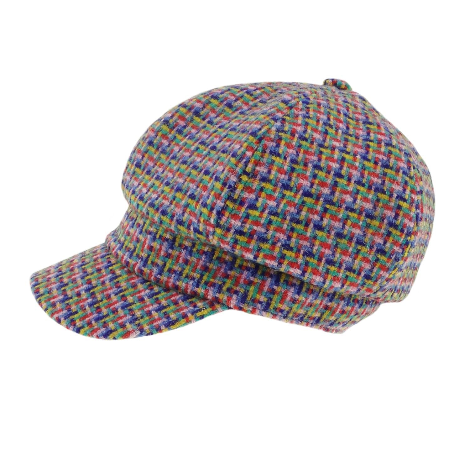 Glen Appin Ladies Jazzy Weave Harris Tweed Cap - The Celtic Gift Store - Hats