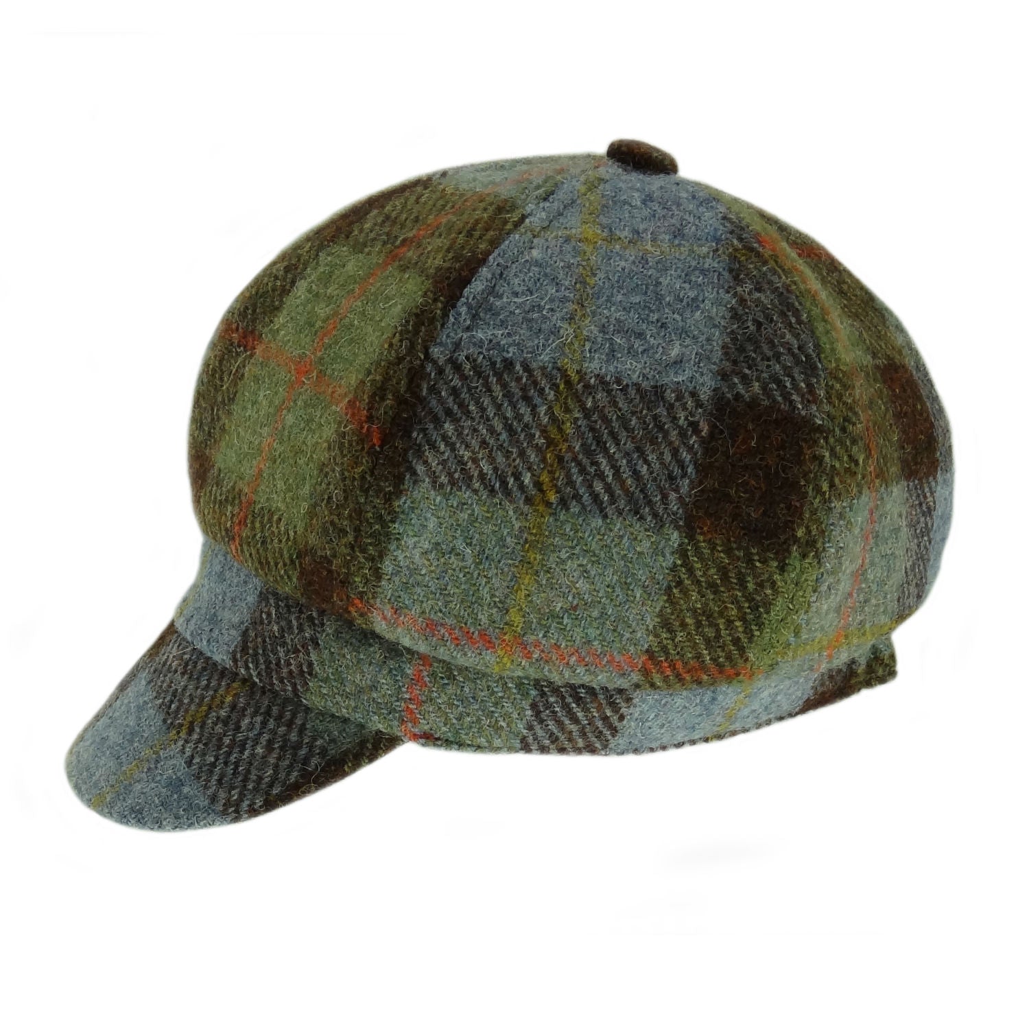 Glen Appin Ladies MacLeod Tartan Harris Tweed Cap - The Celtic Gift Store - Hats