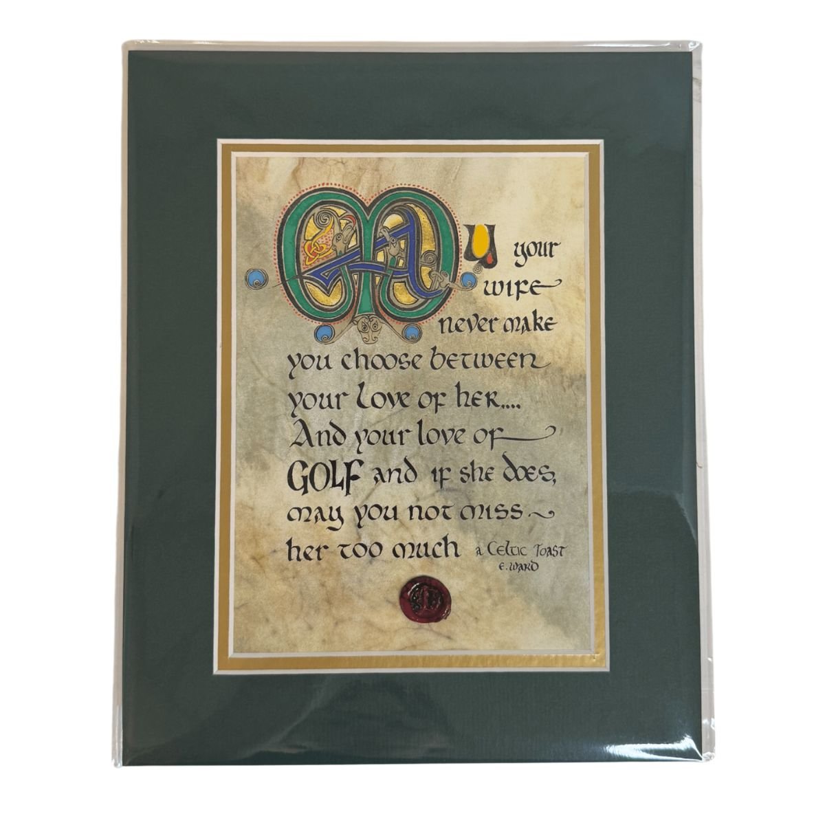 Golf Blessing 8x10 Matted Print