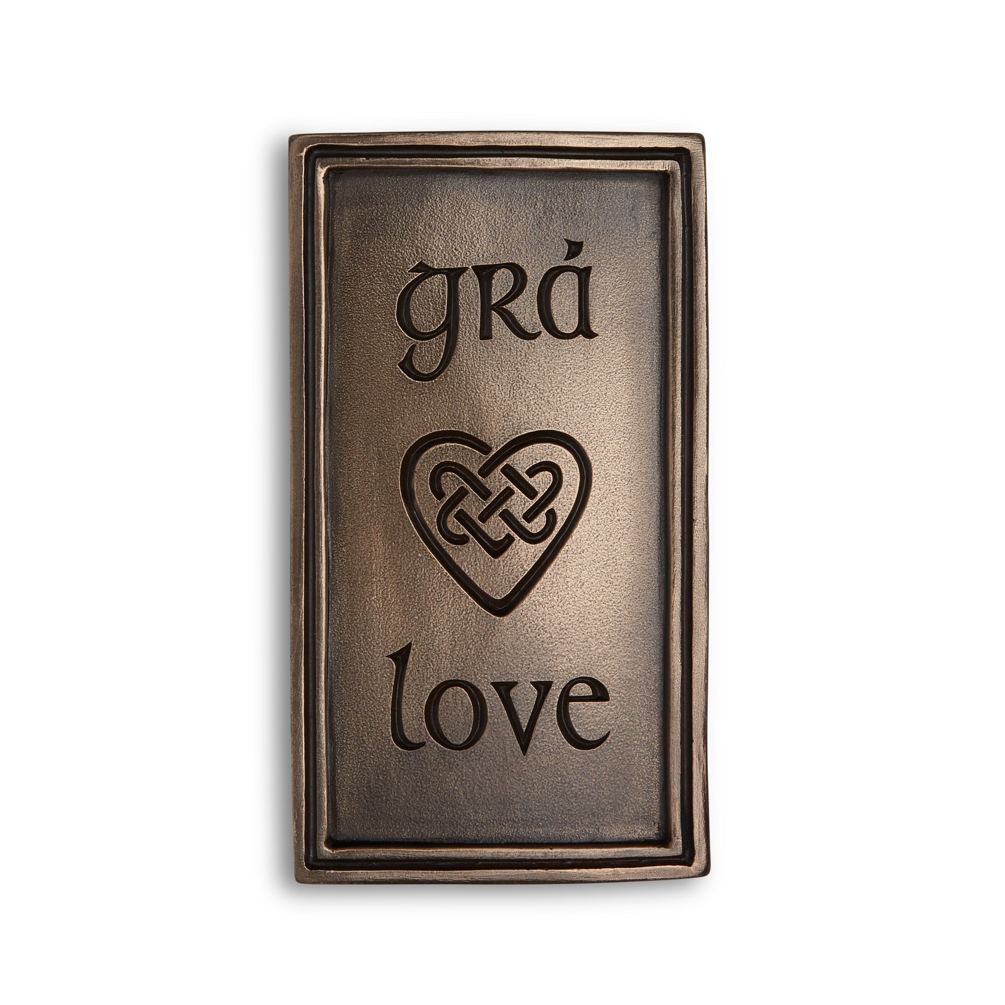 Grá Love Bronze Wall Plaque - The Celtic Gift Store - Decor