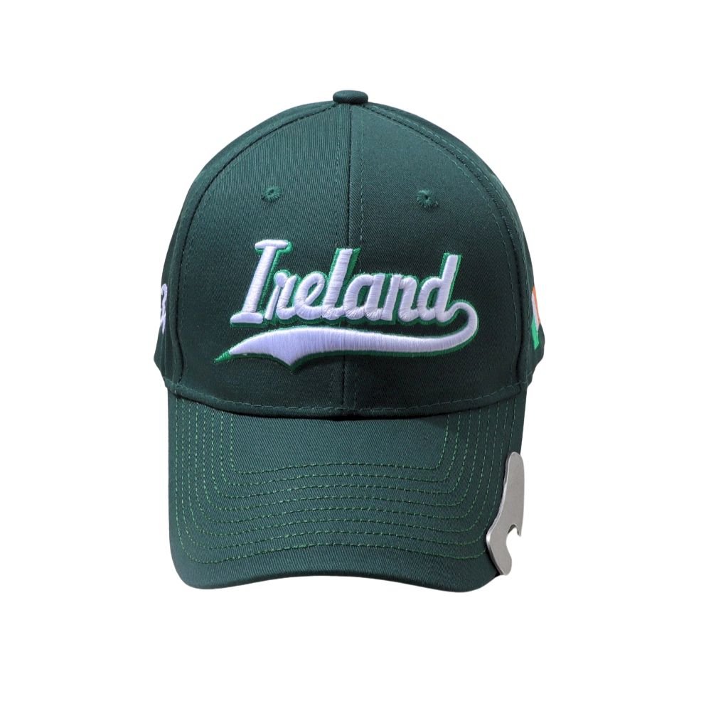 Green Ireland Bottle Opener Baseball Cap