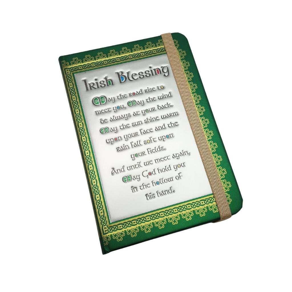 Green Irish Blessing Notebook