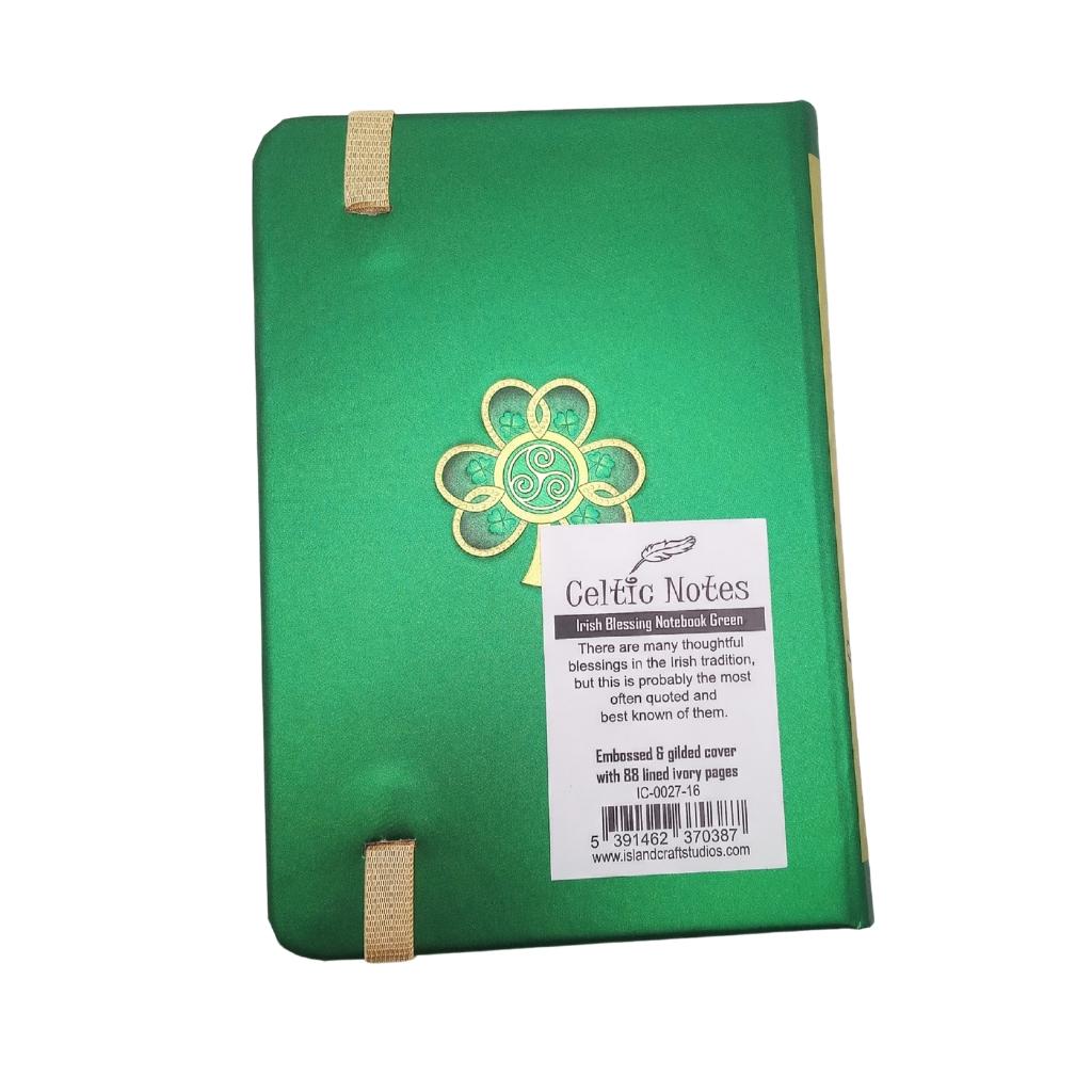 Green Irish Blessing Notebook