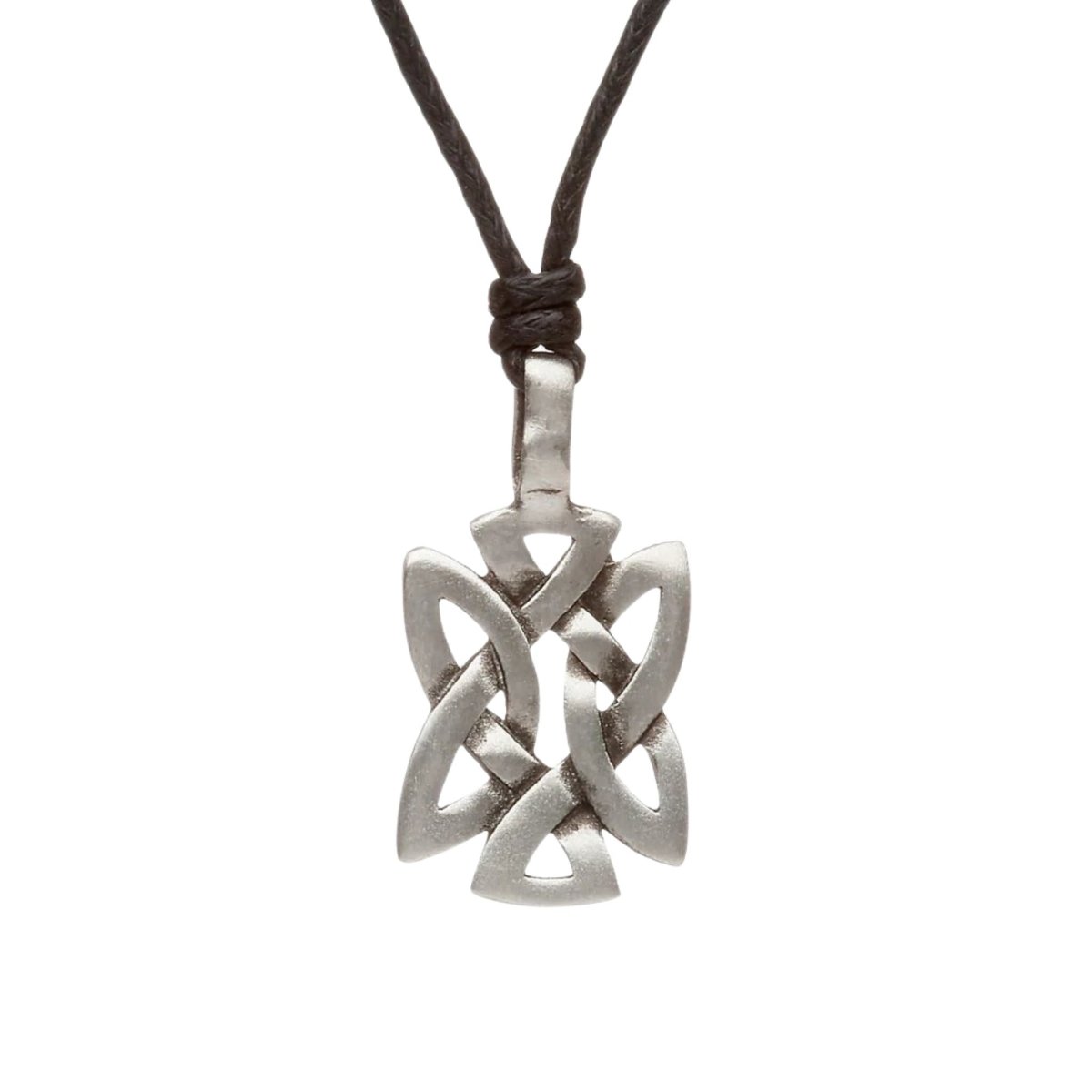 Green Legend Pewter Celtic Knot Necklace