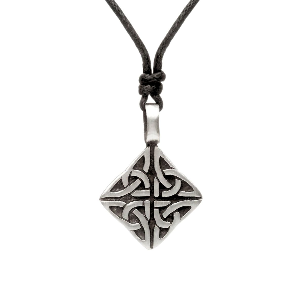 Green Legend Pewter Kite Celtic Knot Necklace