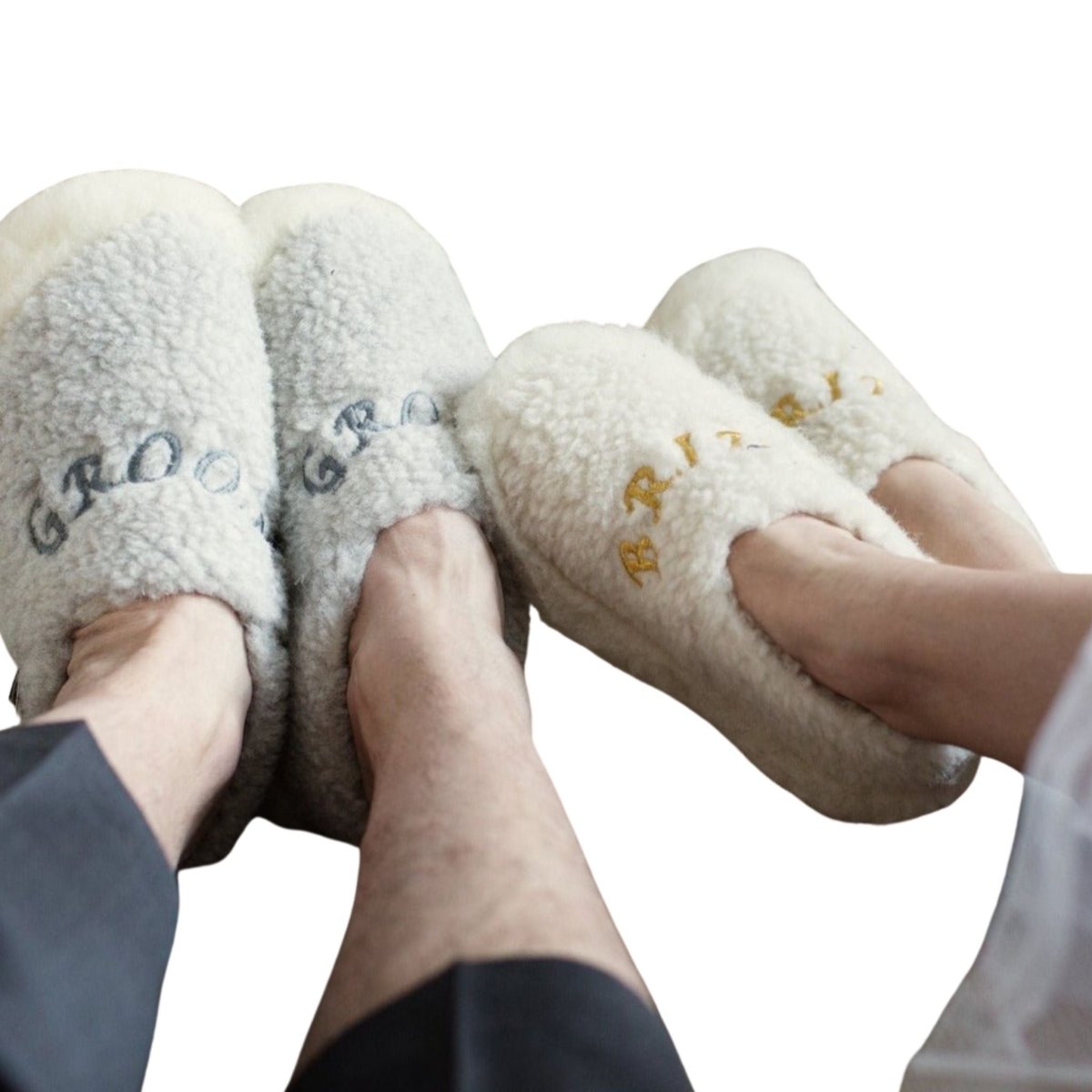 Groom and Bride Slippers - The Celtic Gift Store - Home and Gift
