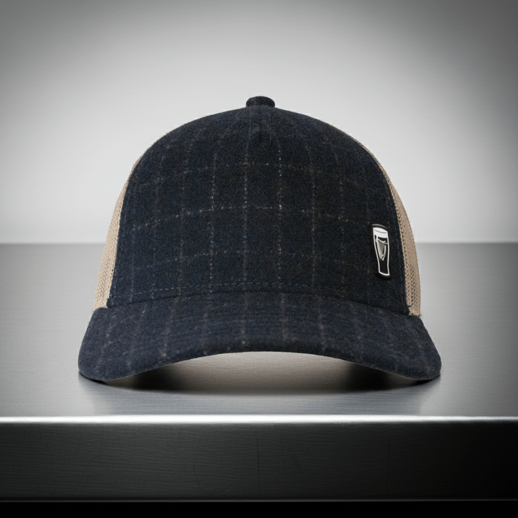 Guinness Checked Trucker Hat - The Celtic Gift Store - Hats
