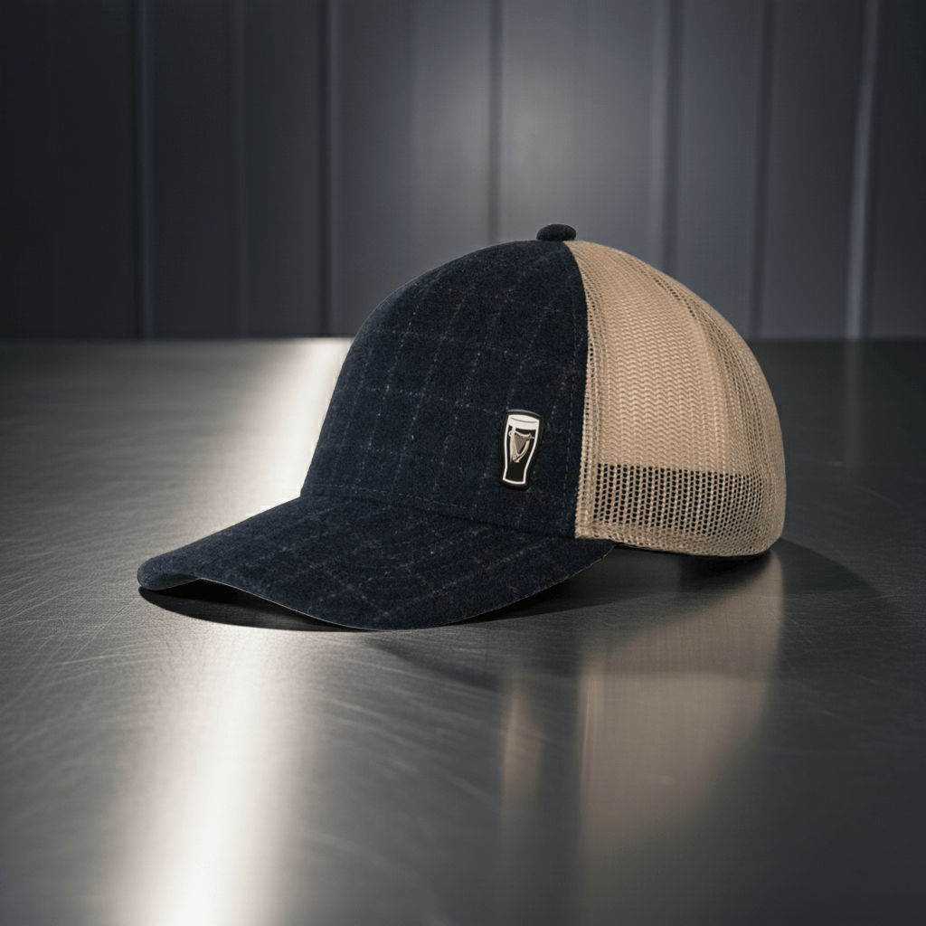 Guinness Checked Trucker Hat - The Celtic Gift Store - Hats