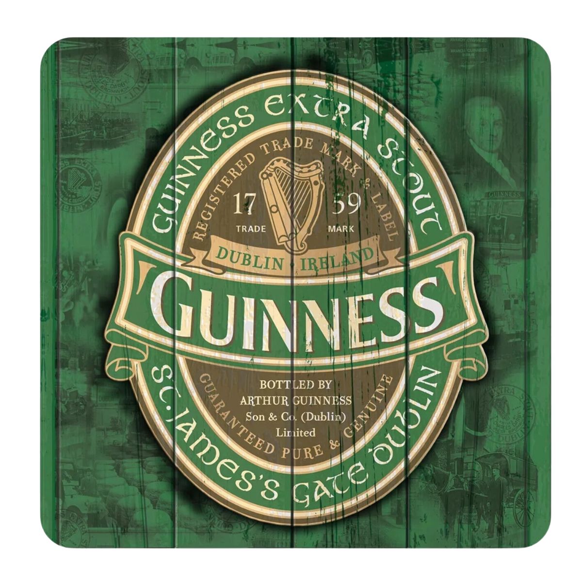 Guinness Coaster - Green Label