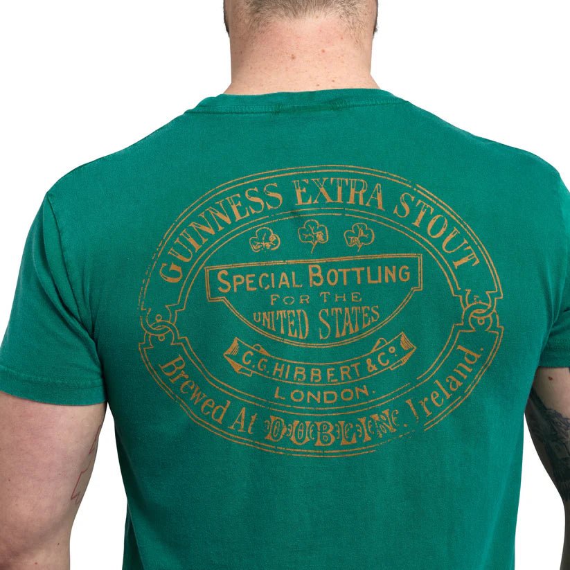 Guinness Kelly Green Trademark Label Premium Tee - The Celtic Gift Store - Clothing