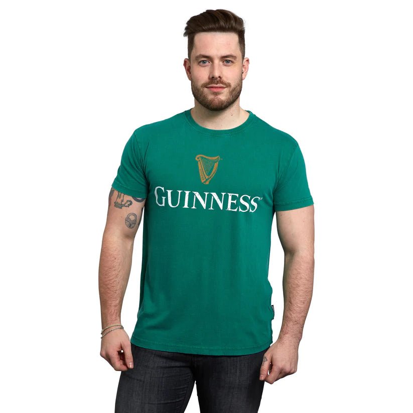 Guinness Kelly Green Trademark Label Premium Tee - The Celtic Gift Store - Clothing