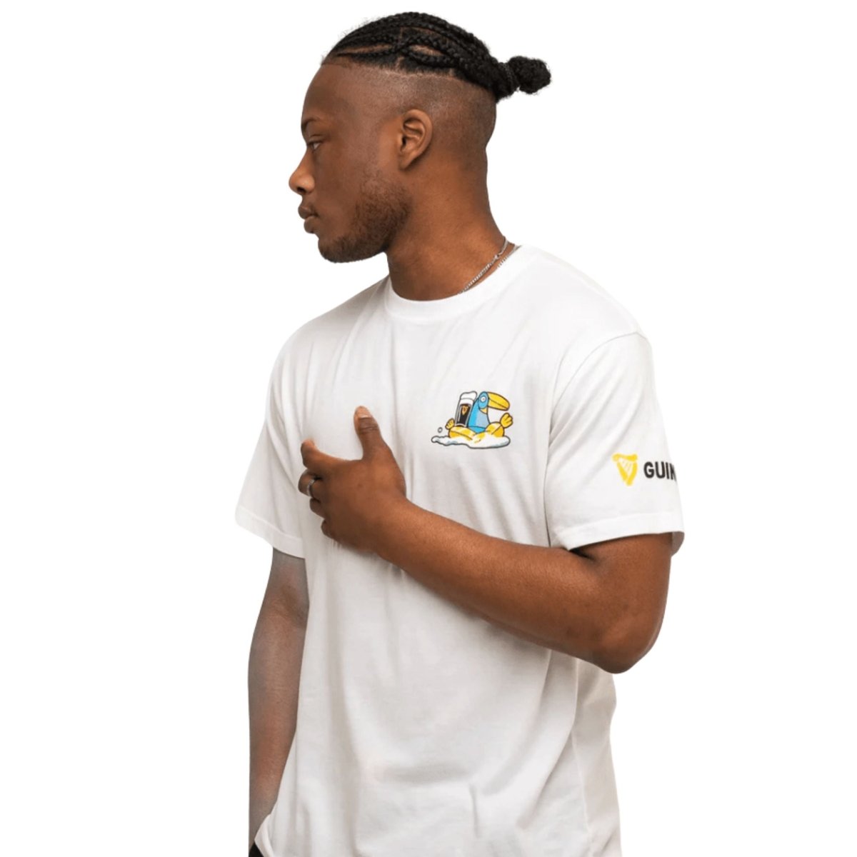 Guinness Lovely Day White Cotton T-Shirt - The Celtic Gift Store - Clothing