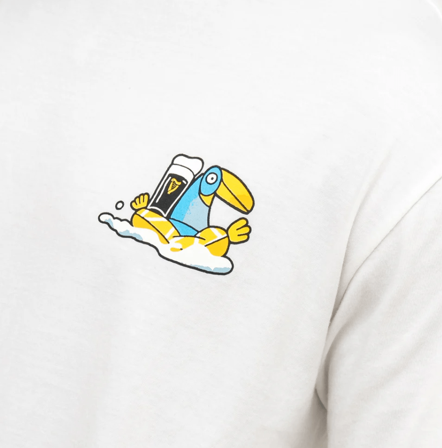 Guinness Lovely Day White Cotton T-Shirt - The Celtic Gift Store - Clothing