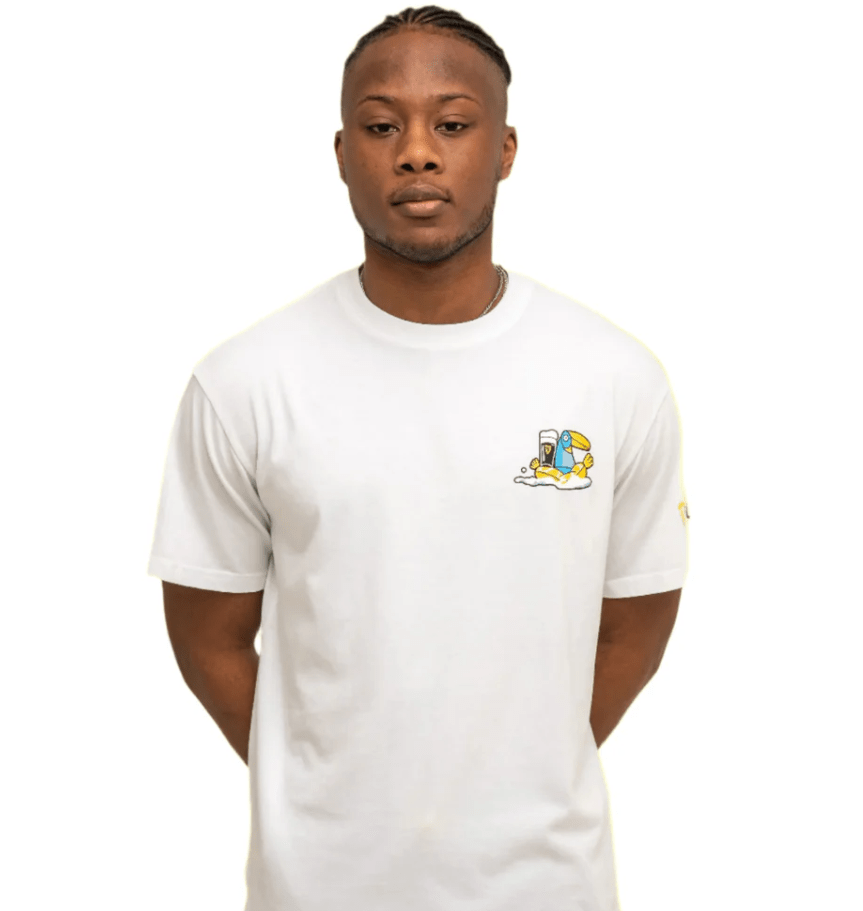 Guinness Lovely Day White Cotton T-Shirt - The Celtic Gift Store - Clothing