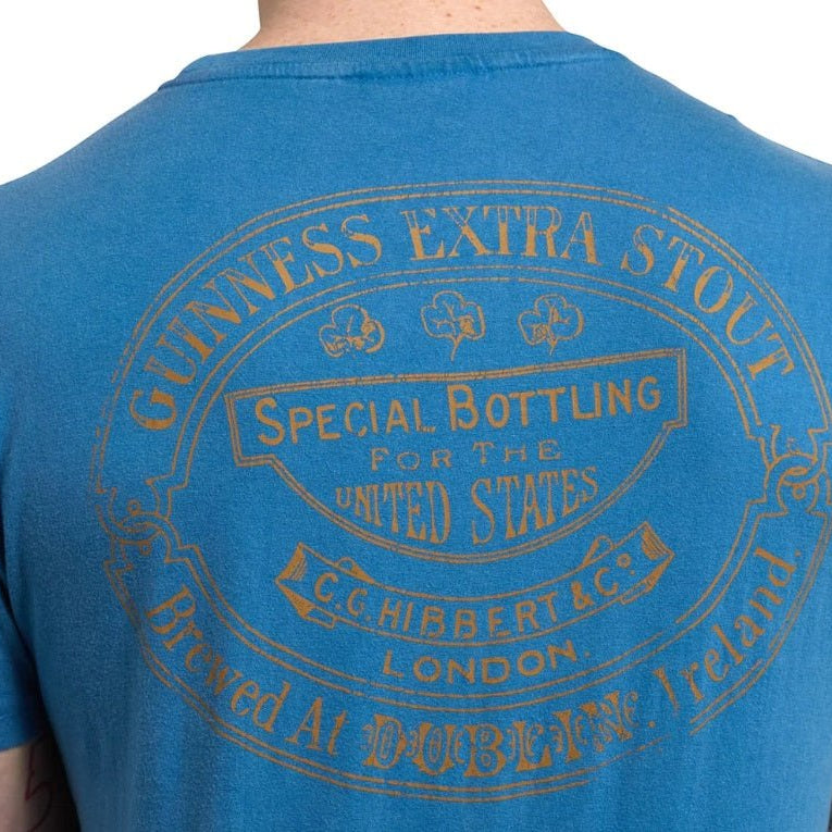 Guinness® Premium Trademark Label Blue T-Shirt - The Celtic Gift Store - Shirts & Tops