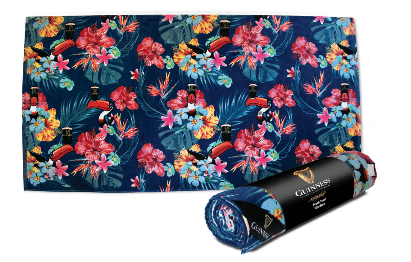 Guinness Toucan Hawaiian Beach Towel - The Celtic Gift Store - Home & Garden