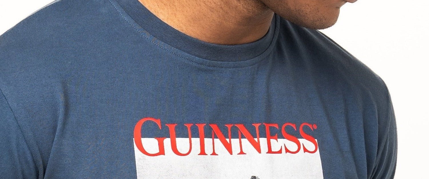 Guinness Transport Carriage Navy Blue Tee - The Celtic Gift Store - Clothing