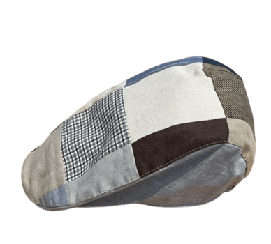 Hanna Hats Linen Donegal Touring Cap - Patchwork - The Celtic Gift Store - Hats